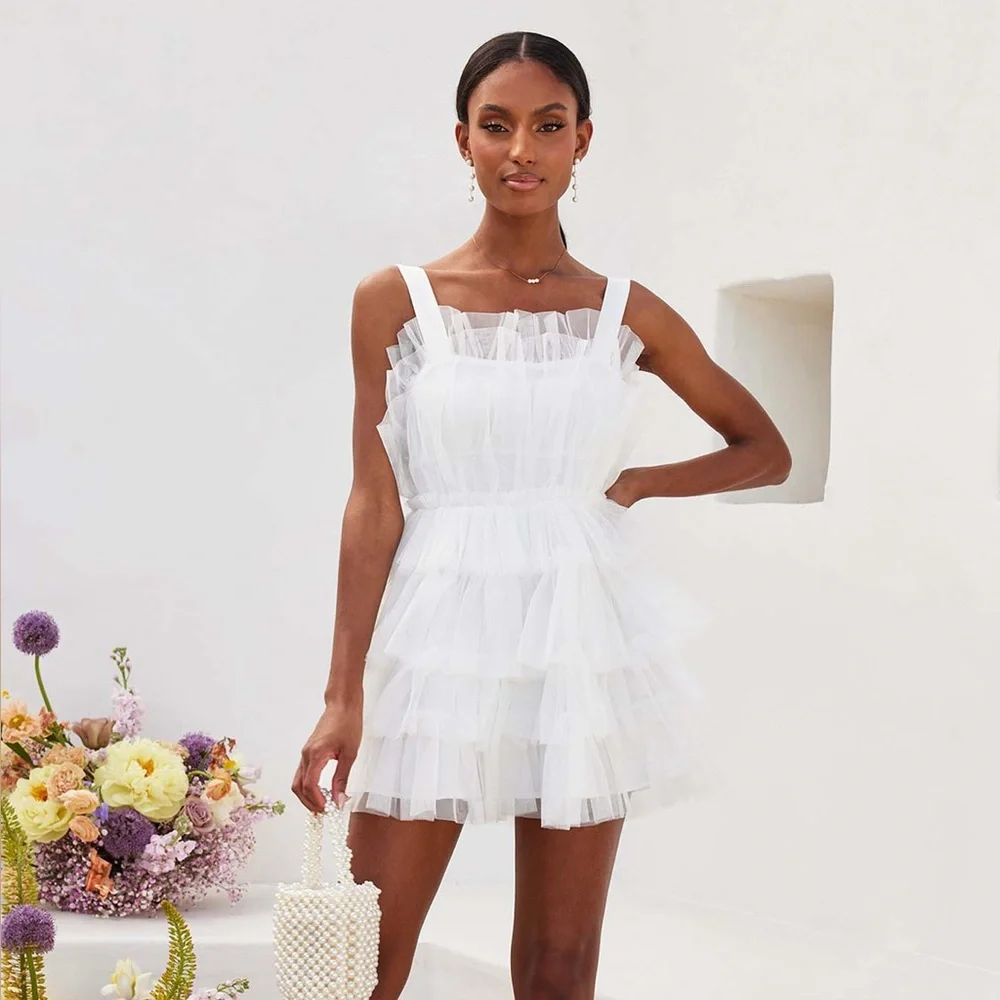 Birdy Grey White Tulle Dress - Picture 6 of 6